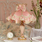 Pink Princess Table Lamps Girl Bedroom Bedside Desk Lamp Night Light Fixtures