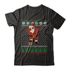 Dabbing Santa Football Ugly Sweater Christmas