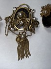 Brooch Pendant Earrings Set Victorian Antique 100 Years Old Read Description