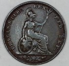 1826 Great Britain Farthing 1 4d J44