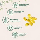 2 In 1 Oil Of Oregano   Black Seed Softgels Count With Carvacrol  40  Discount  