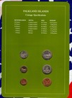 Coin Sets Of All Nations Falkland Islands  1 2 5 10 20 50 Pence 1985 Unc