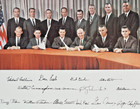 1967 Nasa Mercury Apollo Astronaut Group 3 Signed Official Photo W 3 Dead