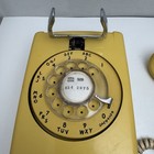Vintage Bell Systems Western Electric Yellow Rotary Wall Telephone Land-line Usa