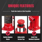 Jack Boss 4 Ton  8 000 Lb  Hydraulic Bottle Jack With Carrying Case