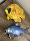Alan   Rosemary Bennett Studio Pottery Fish Wall Sculpture 9    Bright Colors 