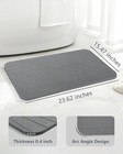 Stone Bath Mat Diatomaceous Earth Non Slip Super Absorbent Quick Dry Bath Mat
