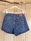 Levi s 1980s Mom Shorts Blue Cotton Denim Jean Cutoff Shorts Size 29