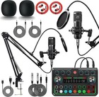 2025 Upgraded Podcast Equipment Bundle For 2  Recording Studio Kit With Dual    