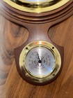 Vtg Mcm 18  Mahogany Taylor Barometer Banjo Wall Weather Station Humidity Temp