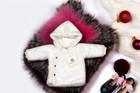 Nwt Mema Knits Winter Spring White Fur Jacket 3 Month Baby Infant Newborn Cozy