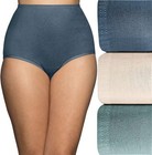 5 Pc Vanity Fair Cotton Brief 15320 Solid Mix Colors Sz- 6 7 8 9 10  5 Each