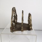 Vintage Brass Letter Holder Caddy Crowning Touch Taiwan Roc Two Slot 