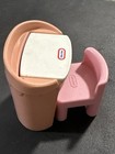 Vintage Little Tikes Dollhouse Furniture Vanity Make Up Table W  Mirror   Chair