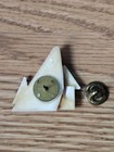 Rare Early House Pins By Lucinda Vintage Blue Tree Purple Sun
