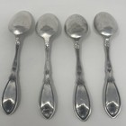 Set Of 4 Antique Serving Table Spoons 1881 Rogers Silverplate 1908 La Vigne