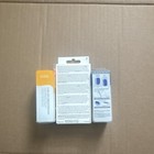 Kiss Impress Press-on Nails Lot Of 3 Yellow Blue White Matte Gel Short Square