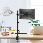 Wali Monitor Arm Mount For Desk  Single Extra Tall Computer Desk Mount  Monit   
