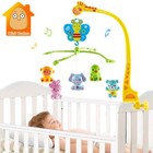 Baby Wind Up Crib Mobile Toy With Music Box Animal Rattle Hanging Toys Gift Kids