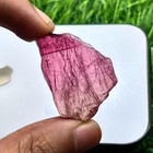 Natural Raspberry Pink Tourmaline Rough Slice  42 4 Ct Raw Pink Gemstone 