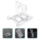 6 Pcs Adjustable Card Holder Rack Stand Stands Plate Holders Displaying