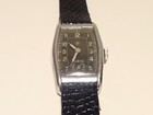 Vintage Rare Early Rectangle Ww2 Military  Men s Germany Watch  junghans  Cal 97