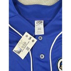 Ot Sports Baseball Jersey Youth Xs Blue Biloxi Shuckers Milb Button Up Nwt