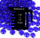 Cobalt Blue Glass Gemstone Beads Vase Fillers  1 Lb  Flat Marble Beads Multiple