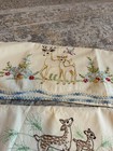 6 Vtg Handmade Embroidered crochet Deer Pillowcases  Std Size  Free Shipping