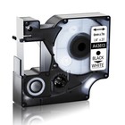 2pk Compatible Black On White Dymo D1 43613 Labelmanager 160 200 Label Tape 6mm