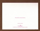Set Of 2 Vintage Current Inc Note Cards  Heart Wreath  Blank  80s Retro  Pink 