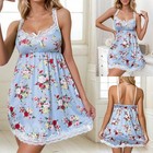 Sexy Women s Lingerie Sleepwear Nightwear Underwear Floral Babydoll Lace Dress