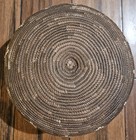 Vintage Large Handwoven Traditional Zulu South African Basket Lidded 10in Tall