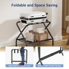 Luggage Rack  Folding Luggage Stand  Collapsible Metal Luggage Holder 