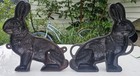 Authentic Griswold Erie Pa Cast Iron Bunny Cake Mold 2 Piece  862 And  863