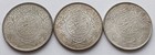 3 Saudi Arabia 1 Riyal Silver Coins Au   Ah 1354  Ah 1367  1370 Ah  1 Oz Silver