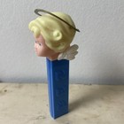 Rare Vintage Christmas Angel With Halo Pez Dispenser Blue Stem 
