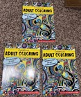 Lot Of 3-kappa Creative Adult Coloring Coloring Book With 24 Pages - New