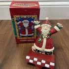 Vtg Mary Engelbreit Cast Iron Stocking Holder Midwest Cannon Falls Candy Santa