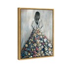 Oliver Gal Girl With Flower Thoughts Canvas Print Wall Art For Living Room  B   