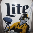 Miller Lite Beer Sign Pittsburgh Steelers 2018 Pole Topper Tin So Nice Very Rare
