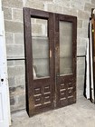   Antique Oak Double Entrance French Doors With Hardware   48 X 81 75   Salvage