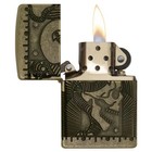 Zippo Windproof Lighter Armor Steampunk Antique Brass  29268 