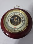 Vintage Atco 5 Inch Wood Porcelain Face Barometer Weather Gauge Germany Broken
