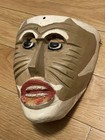 Vintage Antique African     Carved Painted Primitive Wooden Mask Decorative