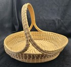 Vtg Large Gullah Charleston South Carolina 14  Handled Sweet Grass Basket As-is