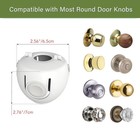 Door Knob Child Proof Cover Safety Locks For Doors Toddler Kidproof 1 Or 4 Pack