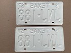 Vintage 1967 Texas License Plate Set Jnj 188