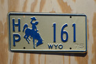 1975 Wyoming Highway Patrol License Plate - State Police Trooper