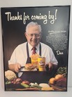 1993 Wendy s Meal Board Dave Thomas  thanks For Coming By  28  X 22  Htf Note